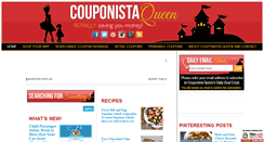 Desktop Screenshot of couponistaqueen.com